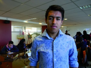 Jonhatan Sarmiento, de Colombia, estudiante de Arquitectura