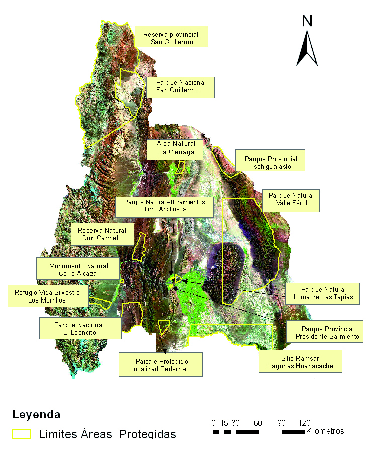 Mapa Áreas protegidas de San Juan